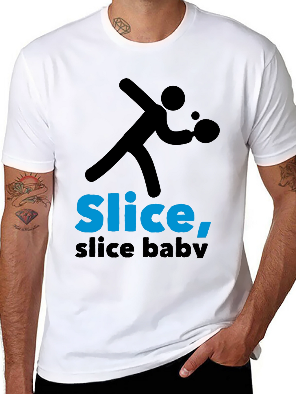Slice Slice Baby T-Shirt - Table Tennis Tee