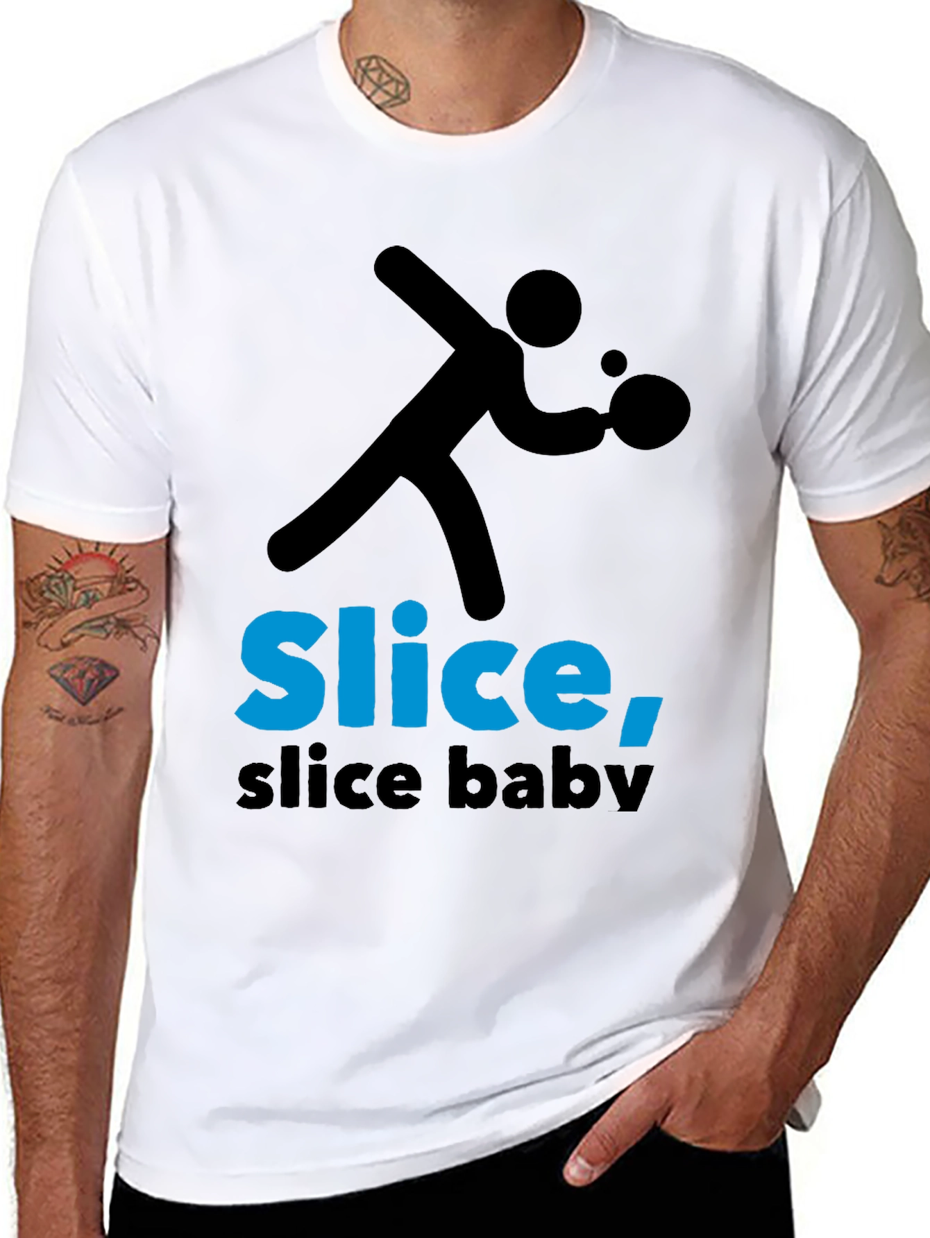 Slice Slice Baby T-Shirt - Table Tennis Tee