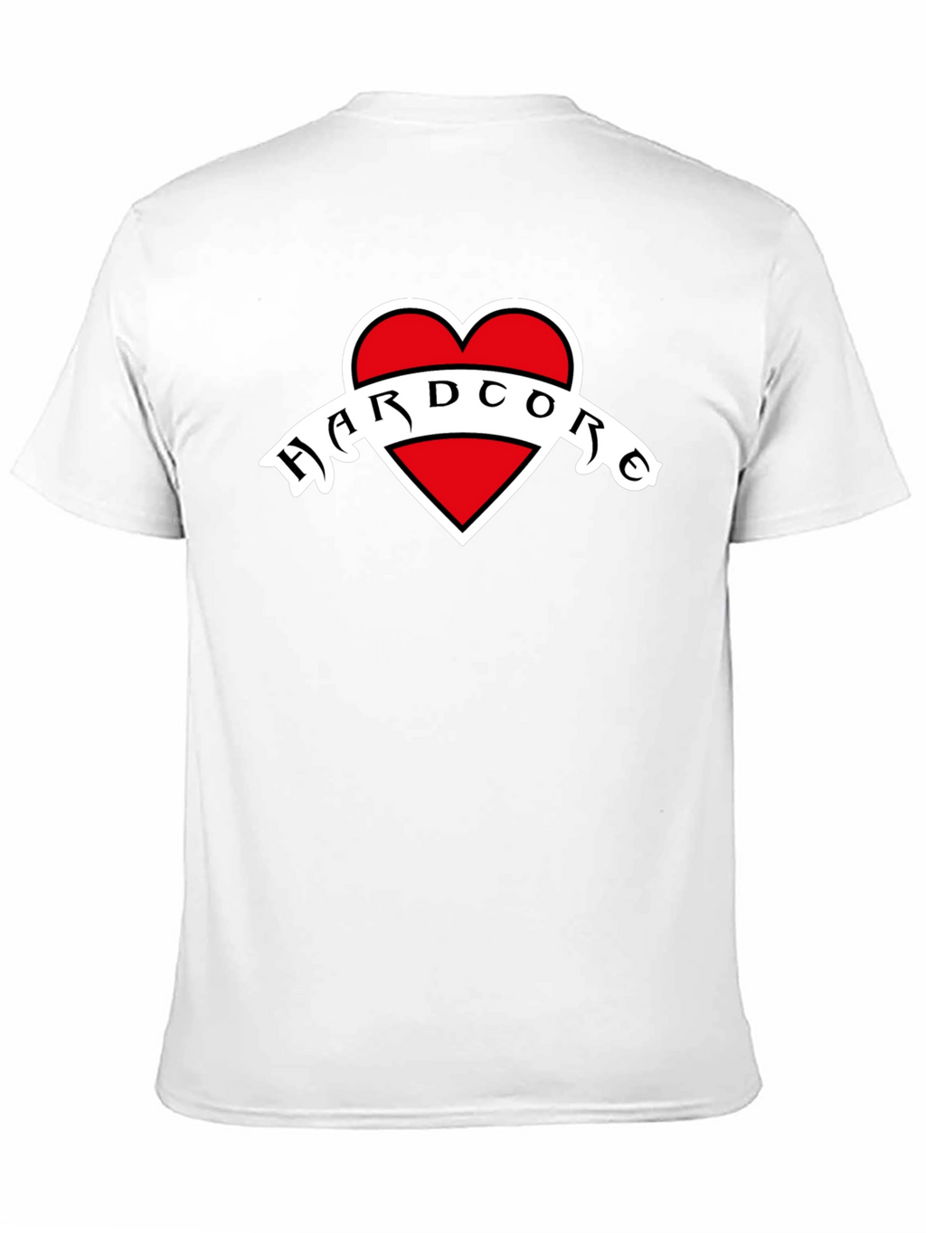 Hardcore Heart Graphic Black T-Shirt