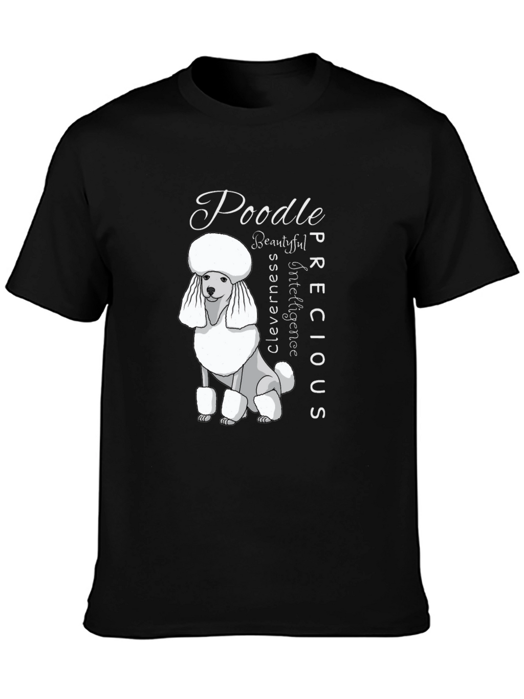 Poodle Dog Lover Black T-Shirt