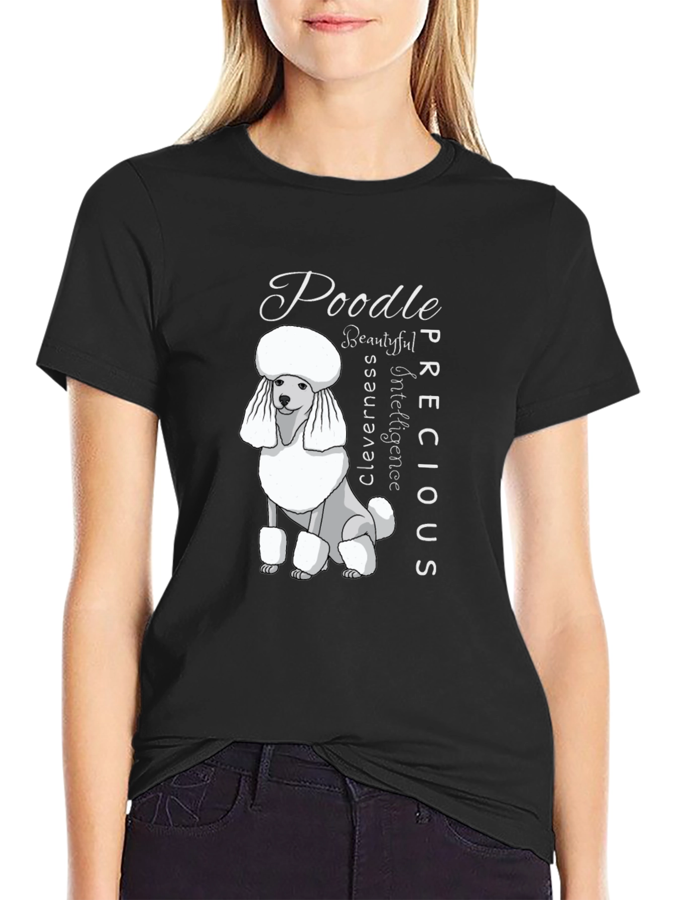 Poodle Dog Lover Black T-Shirt