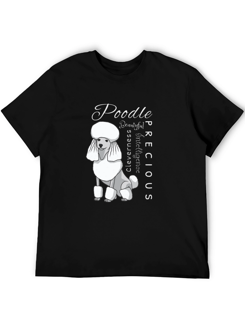Poodle Dog Lover Black T-Shirt