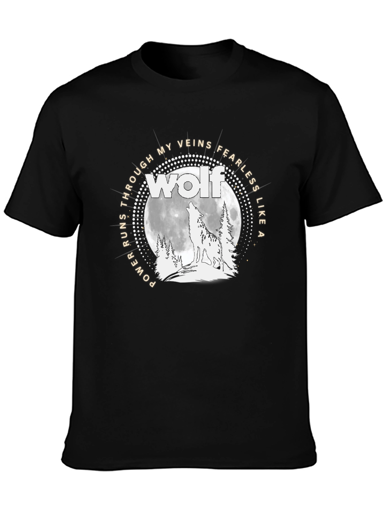 Wolf Power T-Shirt - Fearless Like a Wolf