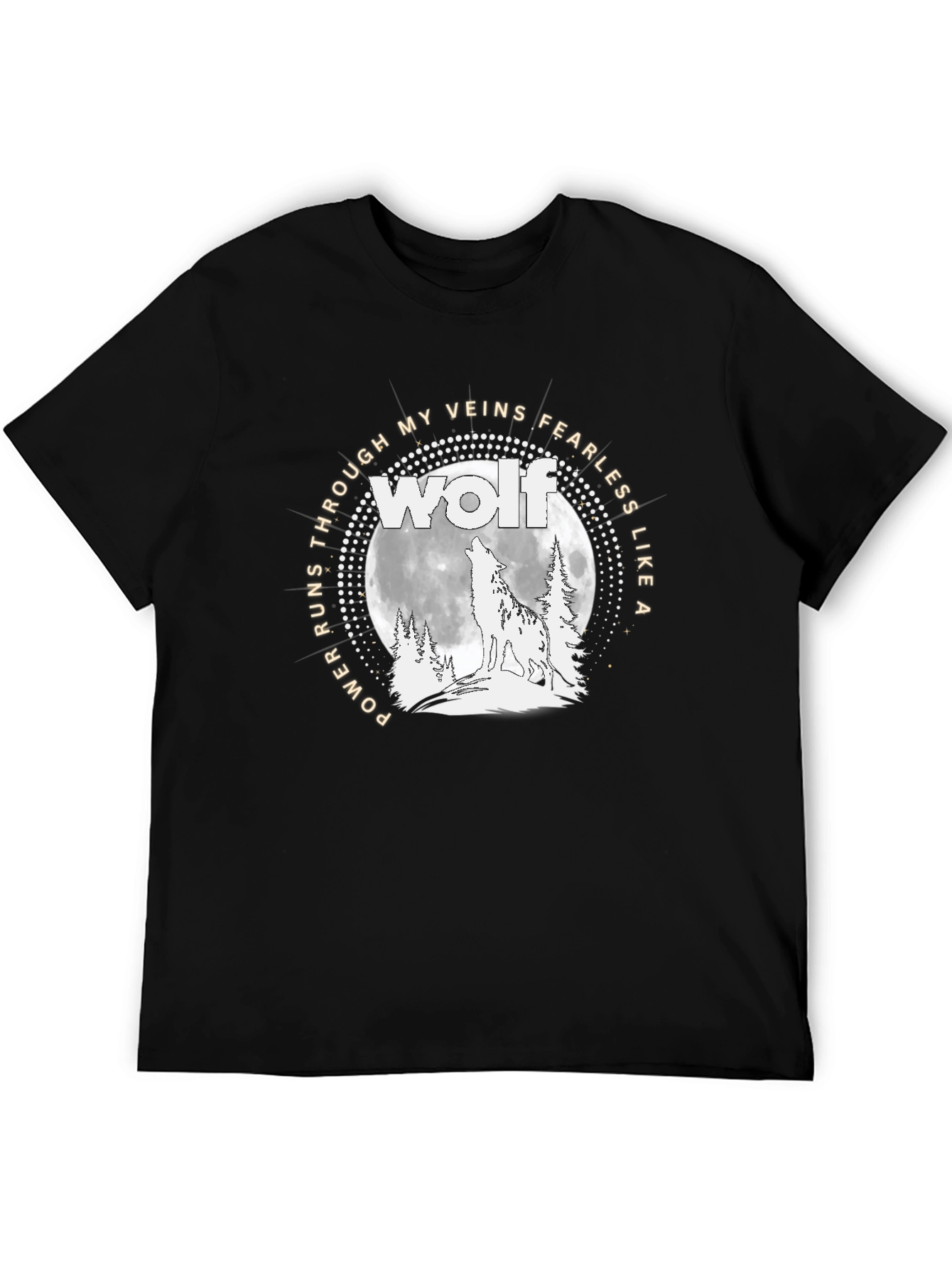 Wolf Power T-Shirt - Fearless Like a Wolf