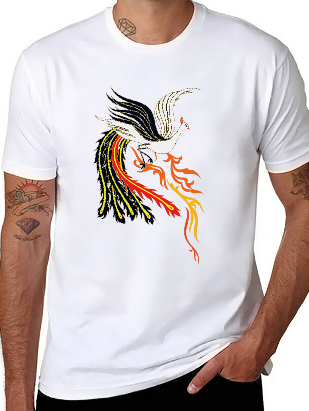 Phoenix Graphic Black T-Shirt