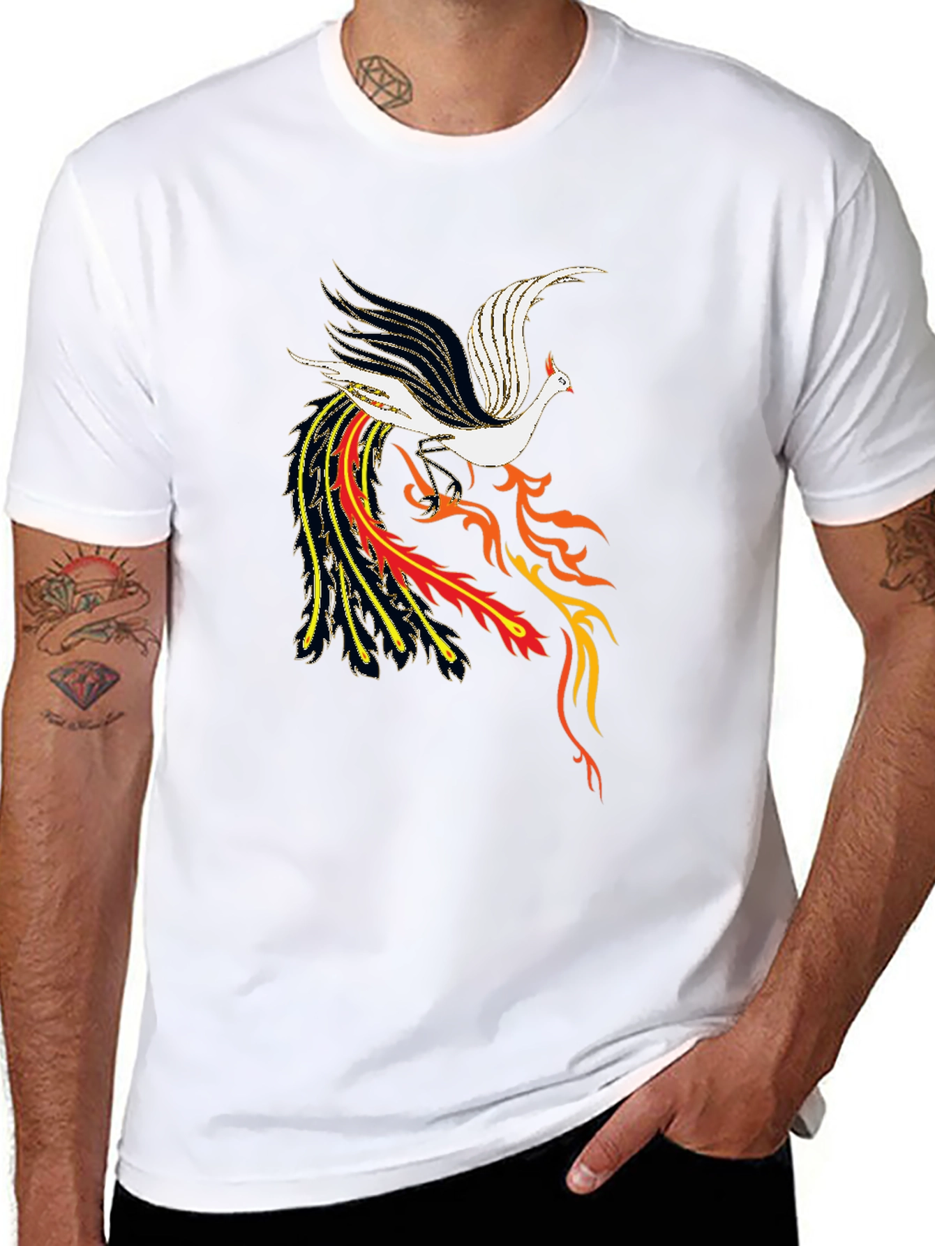 Phoenix Graphic Black T-Shirt