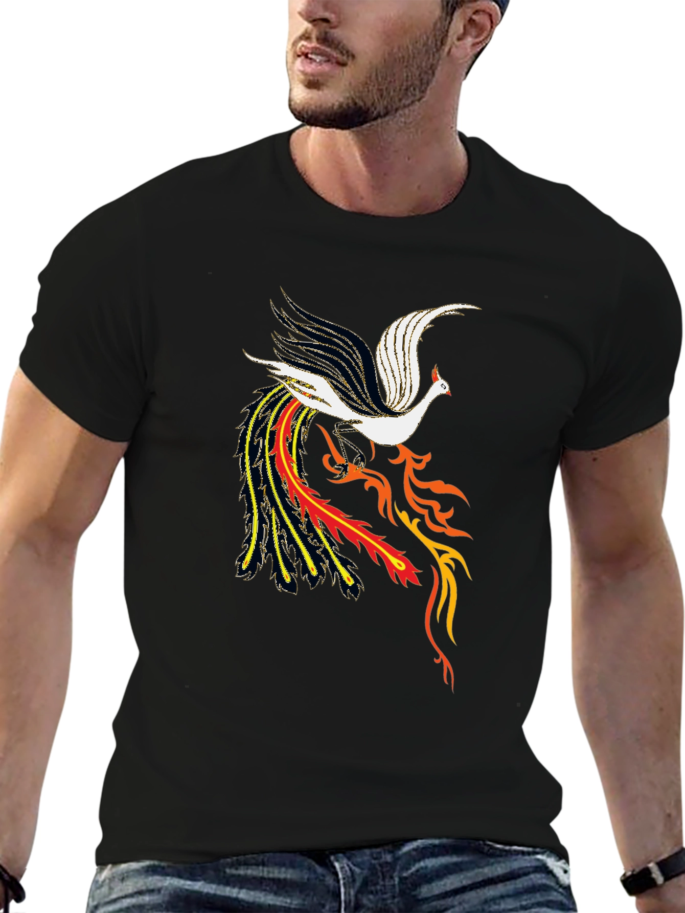Phoenix Graphic Black T-Shirt