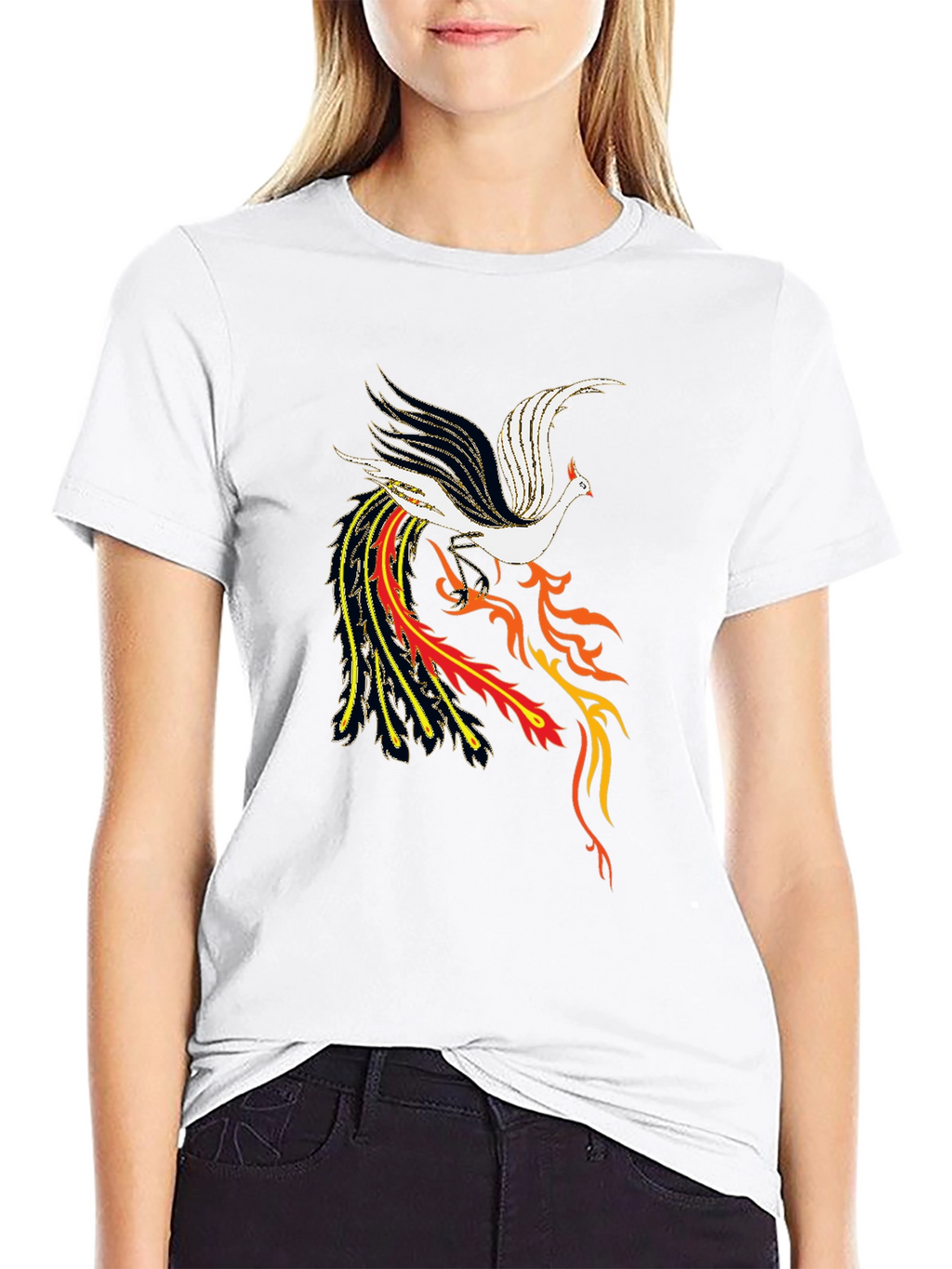 Phoenix Graphic Black T-Shirt