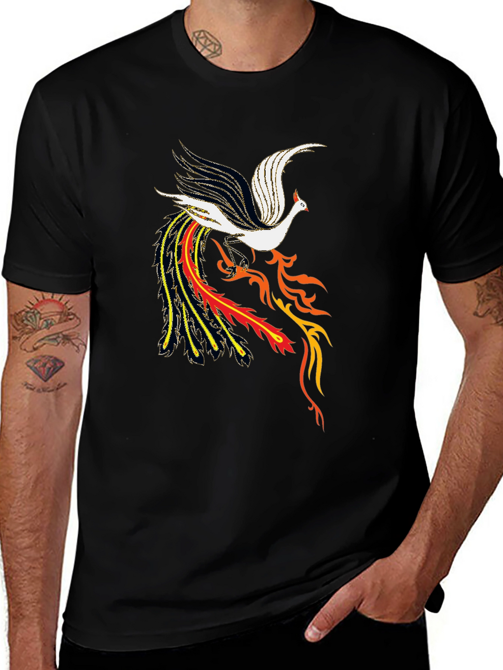 Phoenix Graphic Black T-Shirt