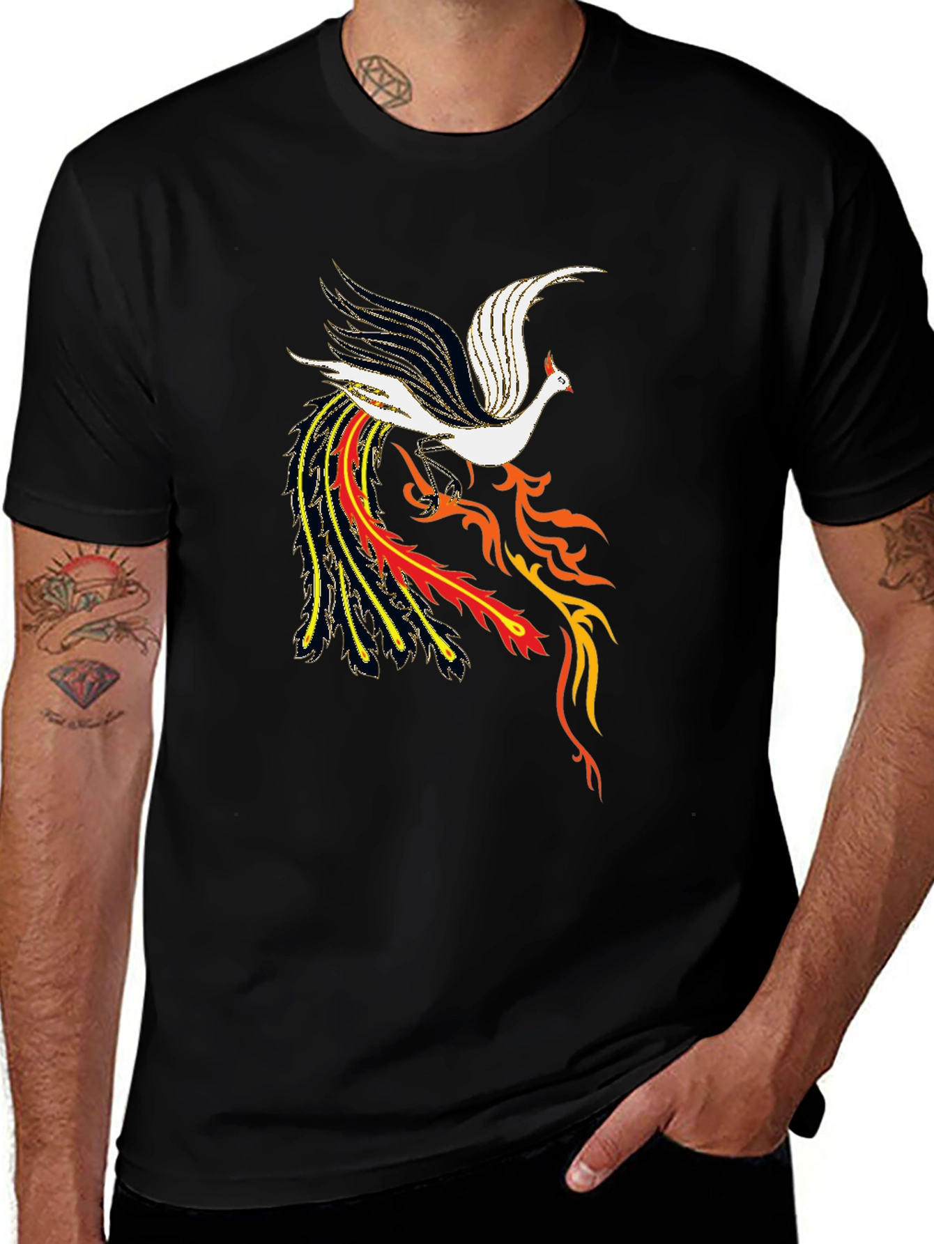 Phoenix Graphic Black T-Shirt