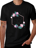 Sapere Aude Floral Graphic Tee - Black