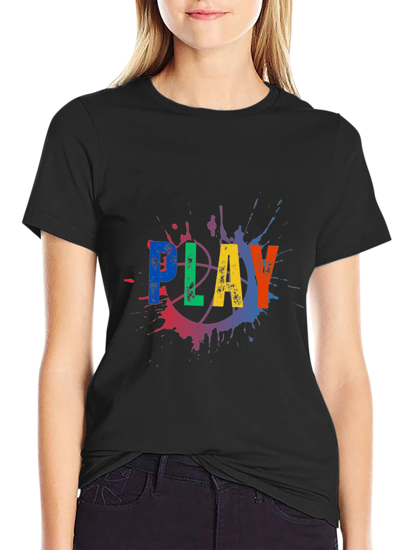 Play Basketball Graphic Tee - Mens Black T-Shirt