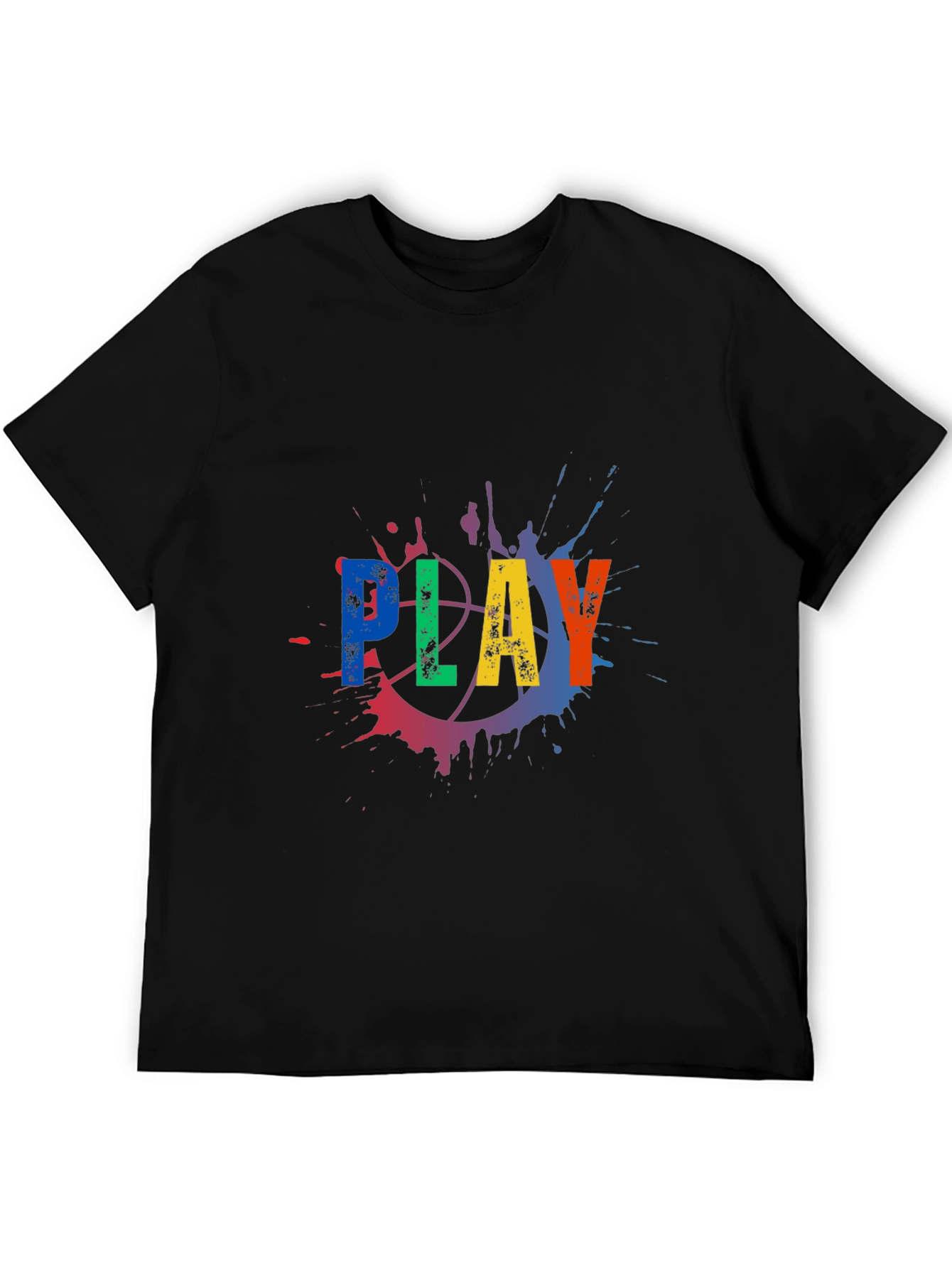 Play Basketball Graphic Tee - Mens Black T-Shirt