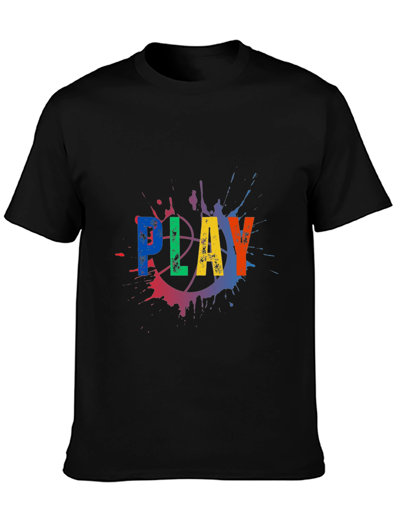 Play Basketball Graphic Tee - Mens Black T-Shirt