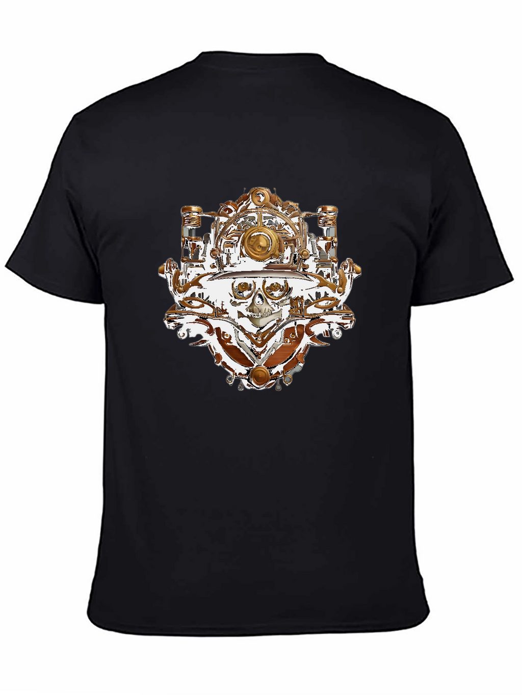 Steampunk Skull T-Shirt - Unique Graphic Tee