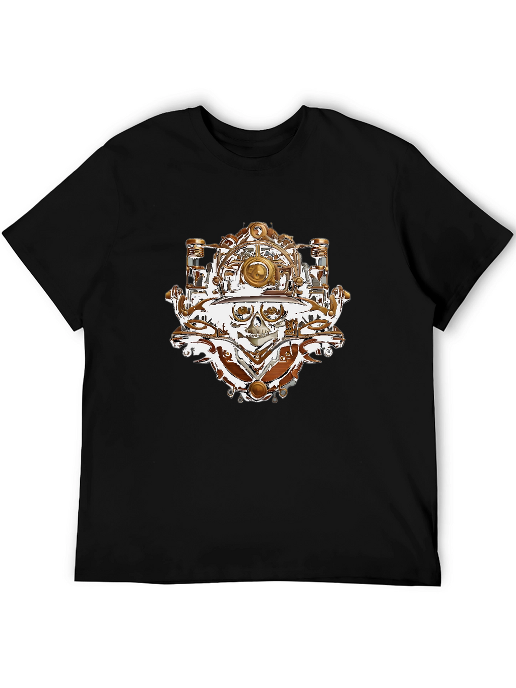 Steampunk Skull T-Shirt - Unique Graphic Tee