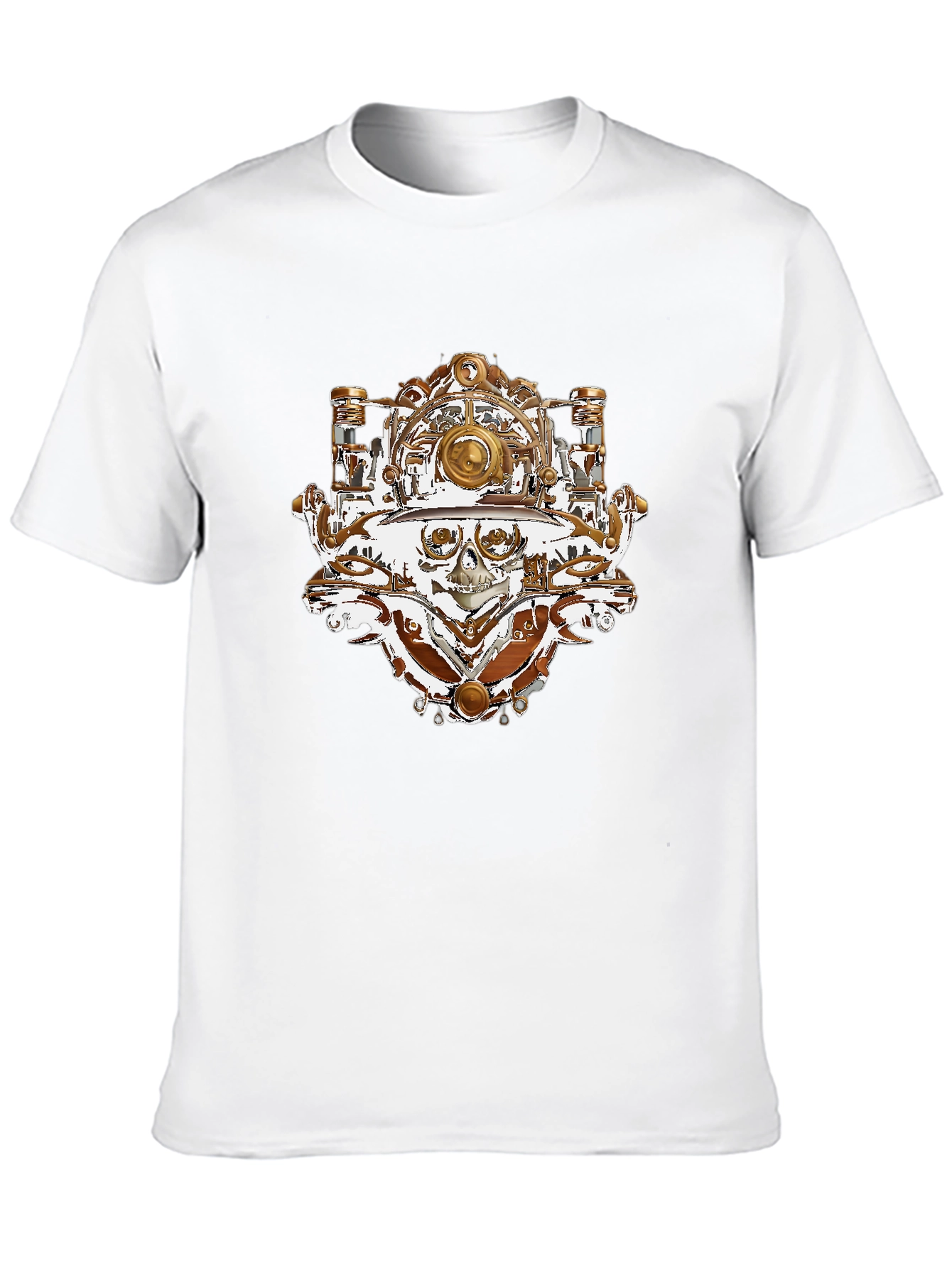 Steampunk Skull T-Shirt - Unique Graphic Tee