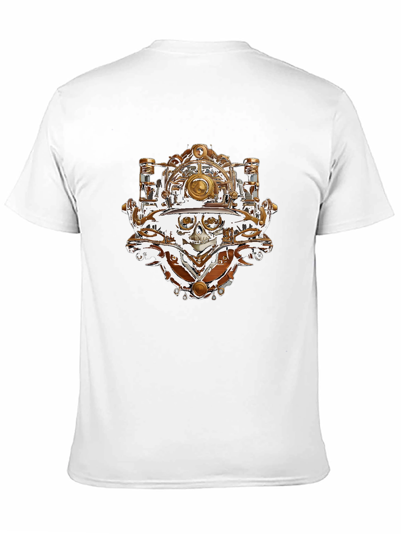 Steampunk Skull T-Shirt - Unique Graphic Tee