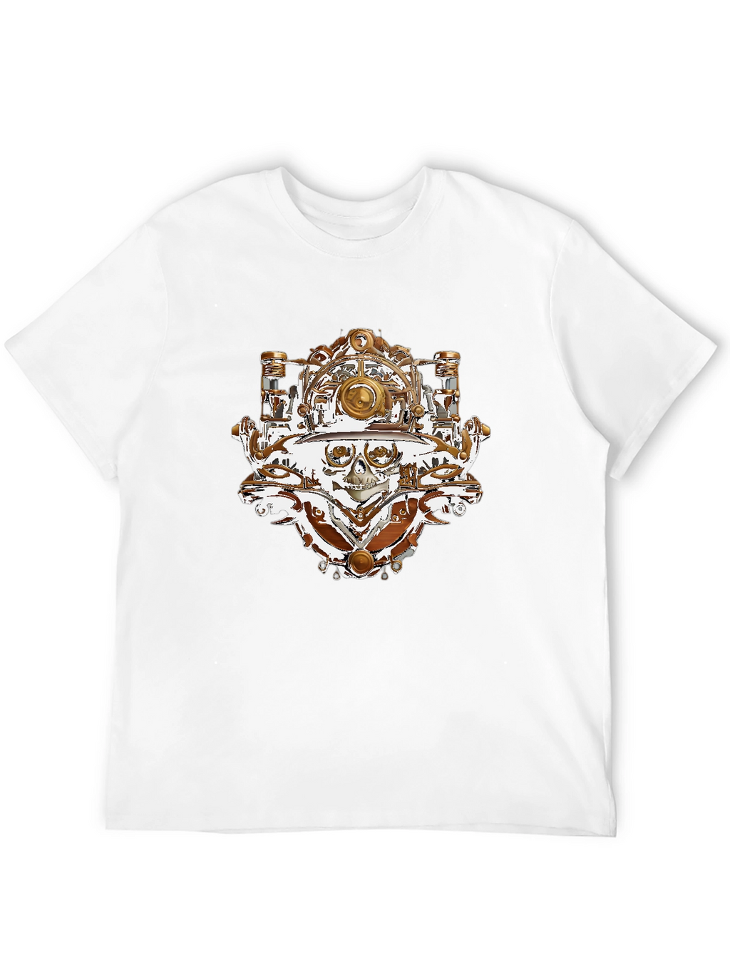 Steampunk Skull T-Shirt - Unique Graphic Tee