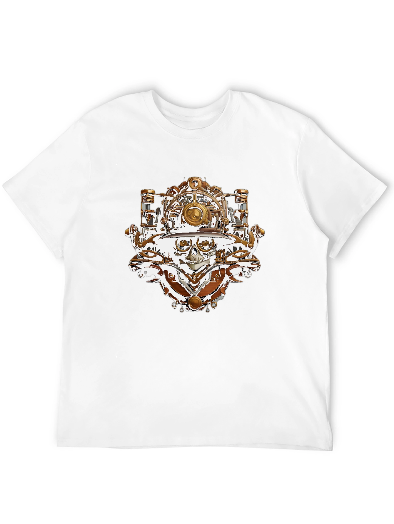 Steampunk Skull T-Shirt - Unique Graphic Tee