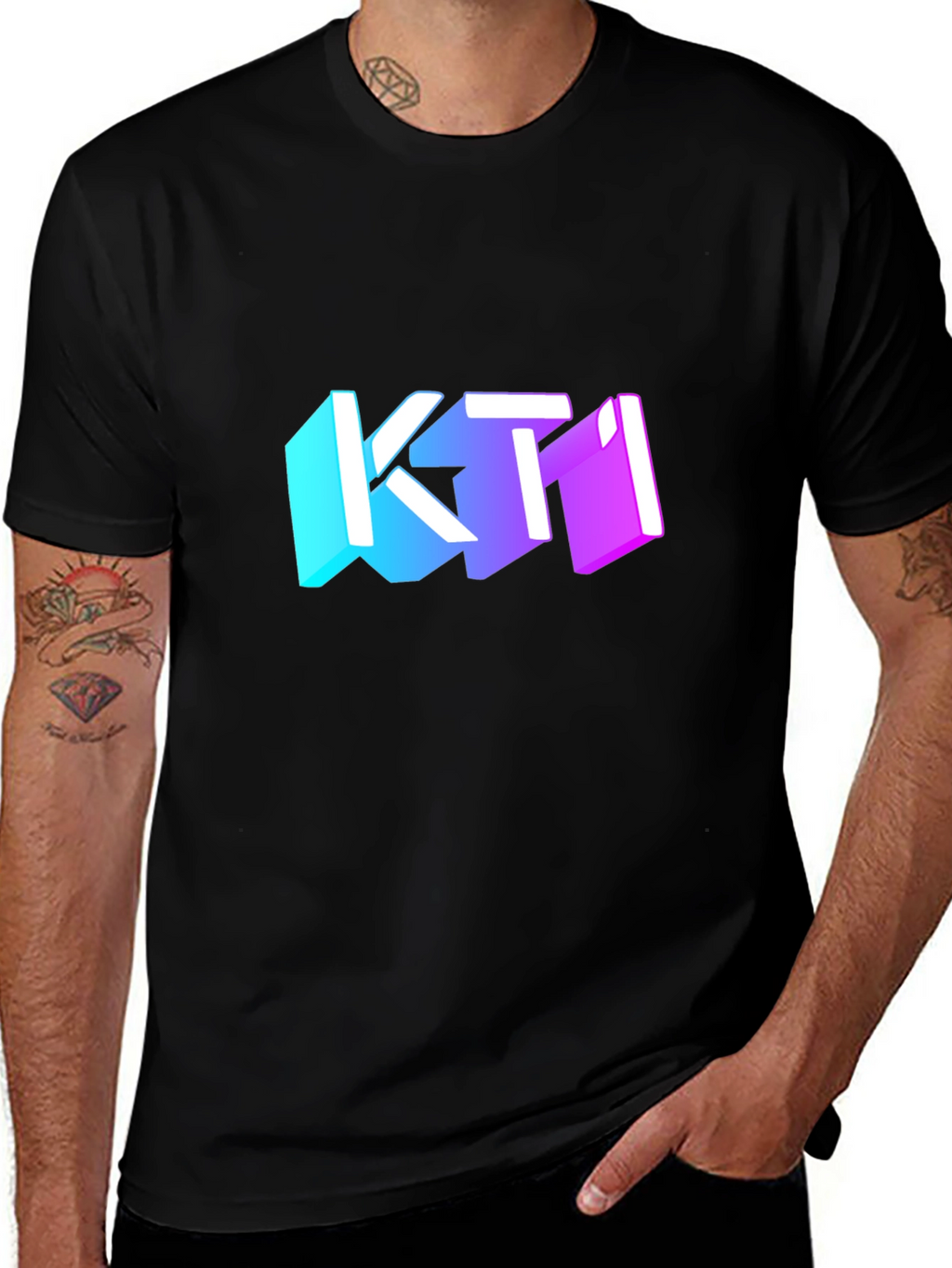 KTI Graphic Black T-Shirt