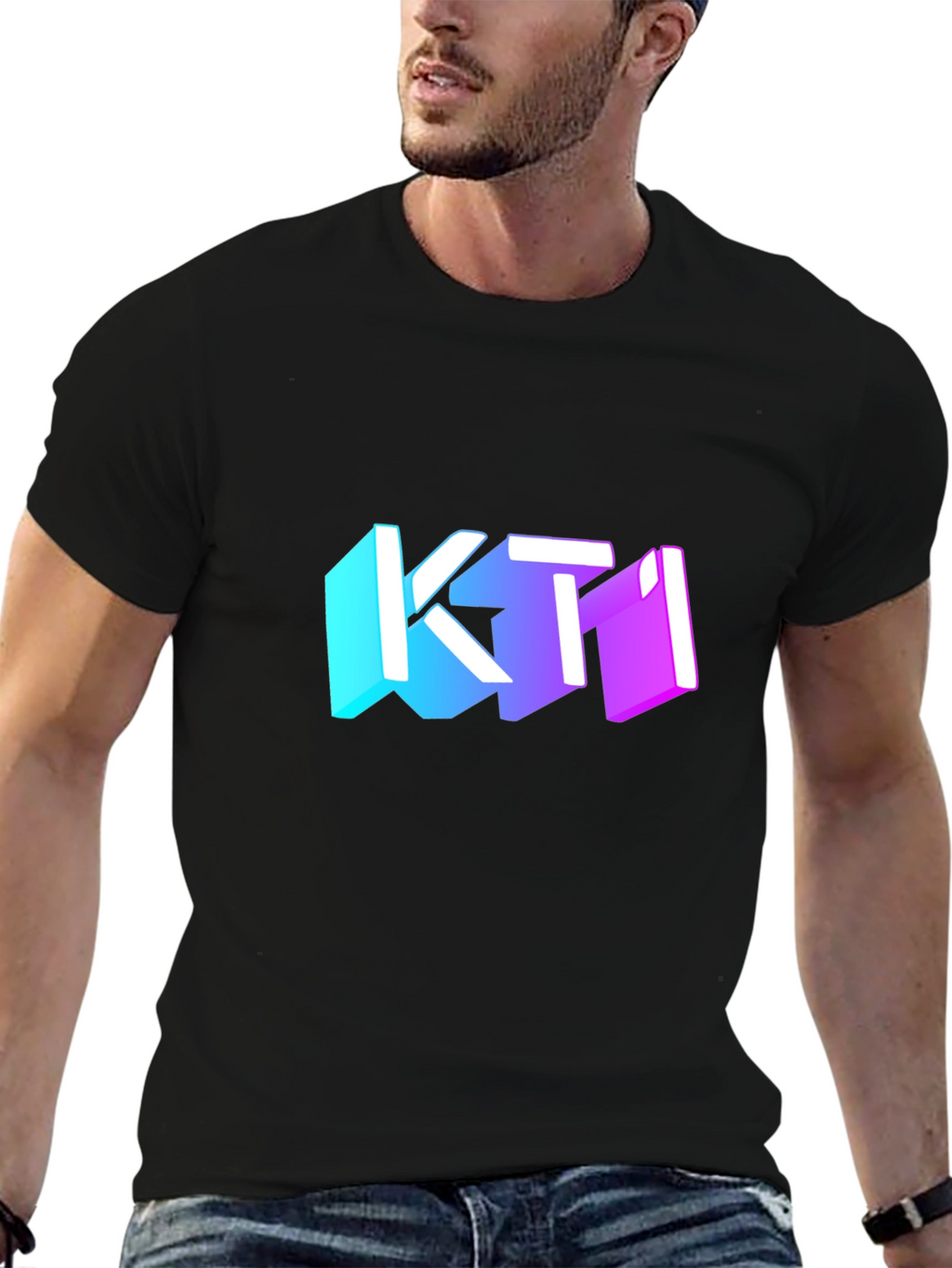 KTI Graphic Black T-Shirt