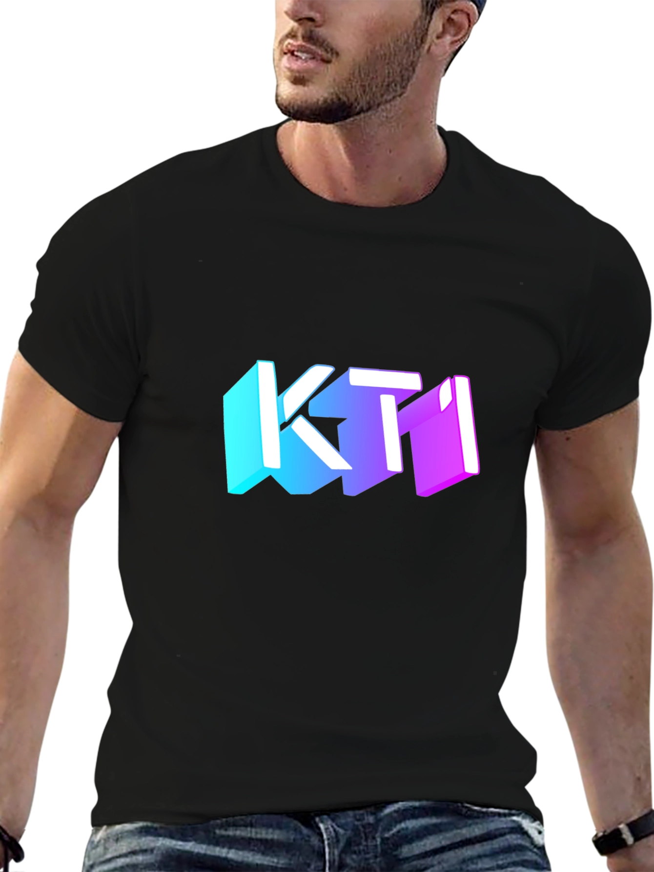 KTI Graphic Black T-Shirt