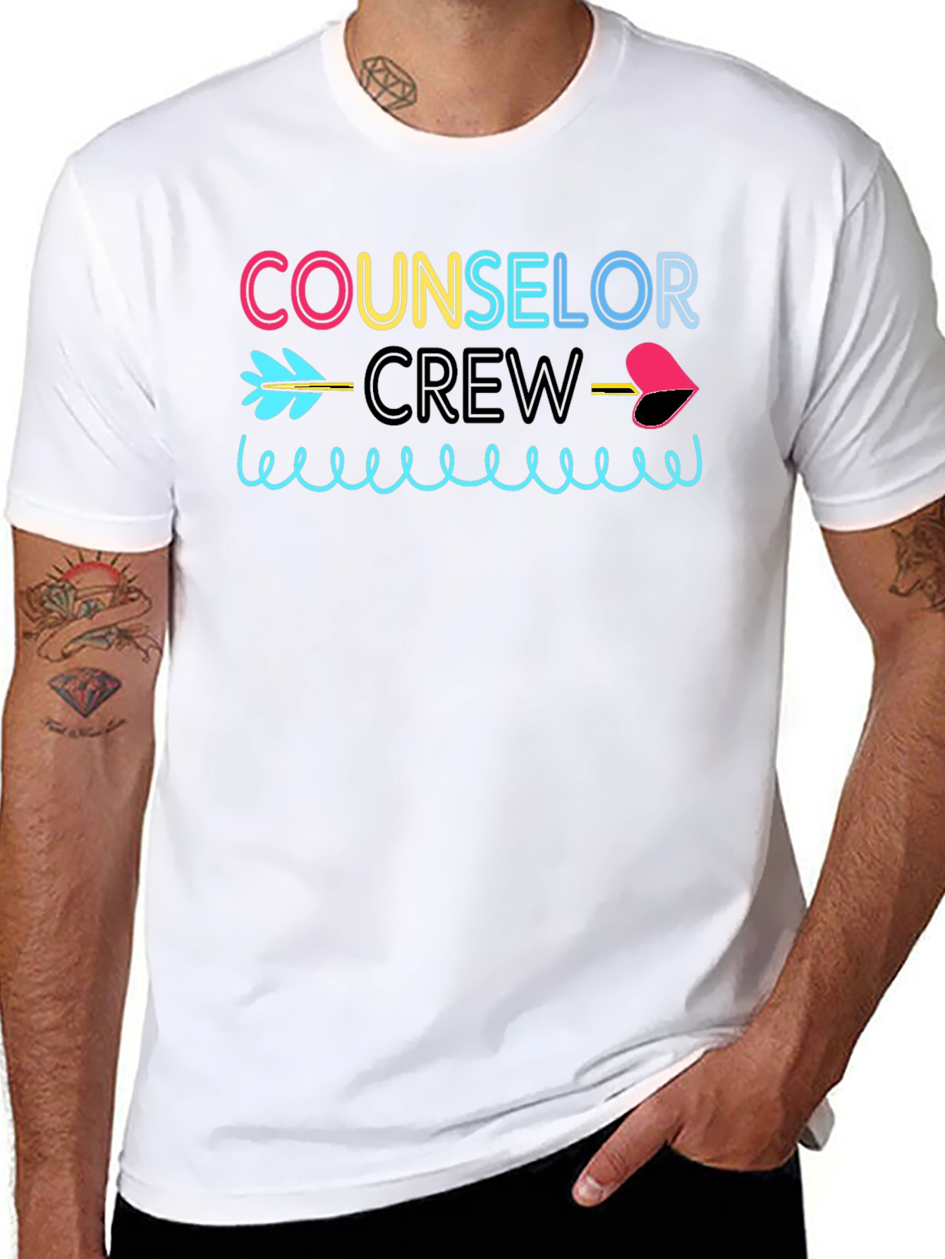 Counselor Crew Black T-Shirt