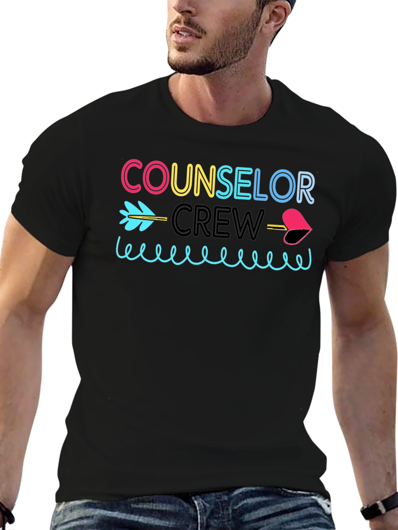 Counselor Crew Black T-Shirt