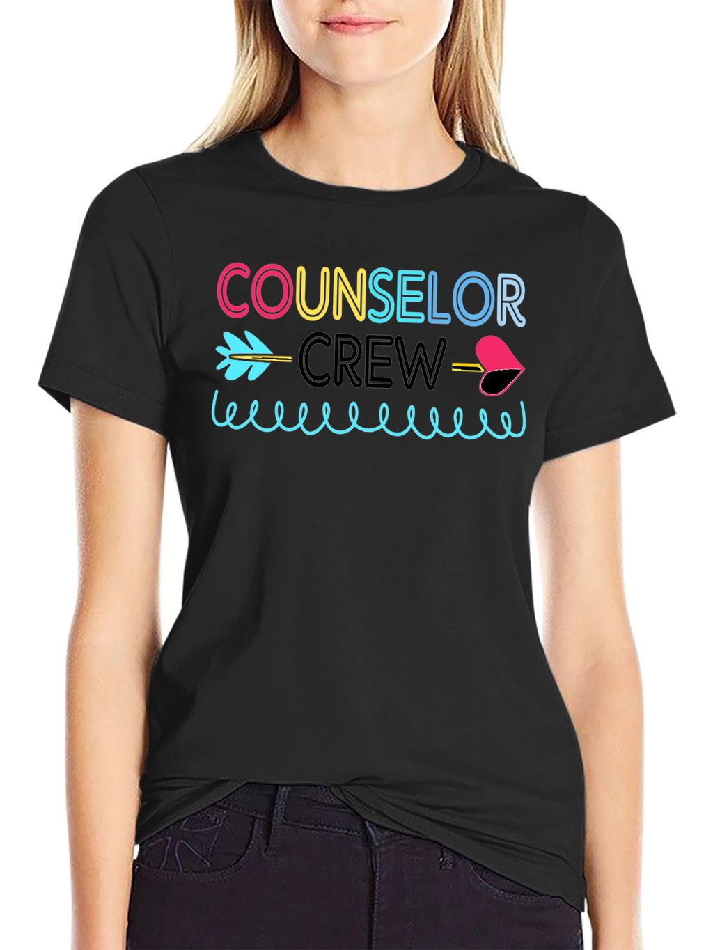 Counselor Crew Black T-Shirt