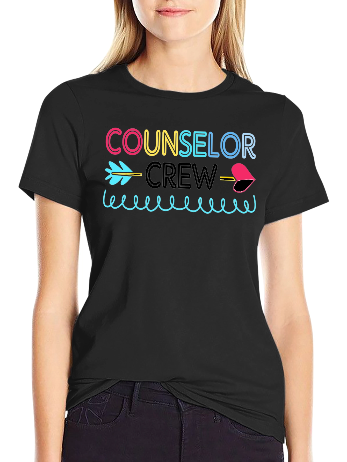 Counselor Crew Black T-Shirt