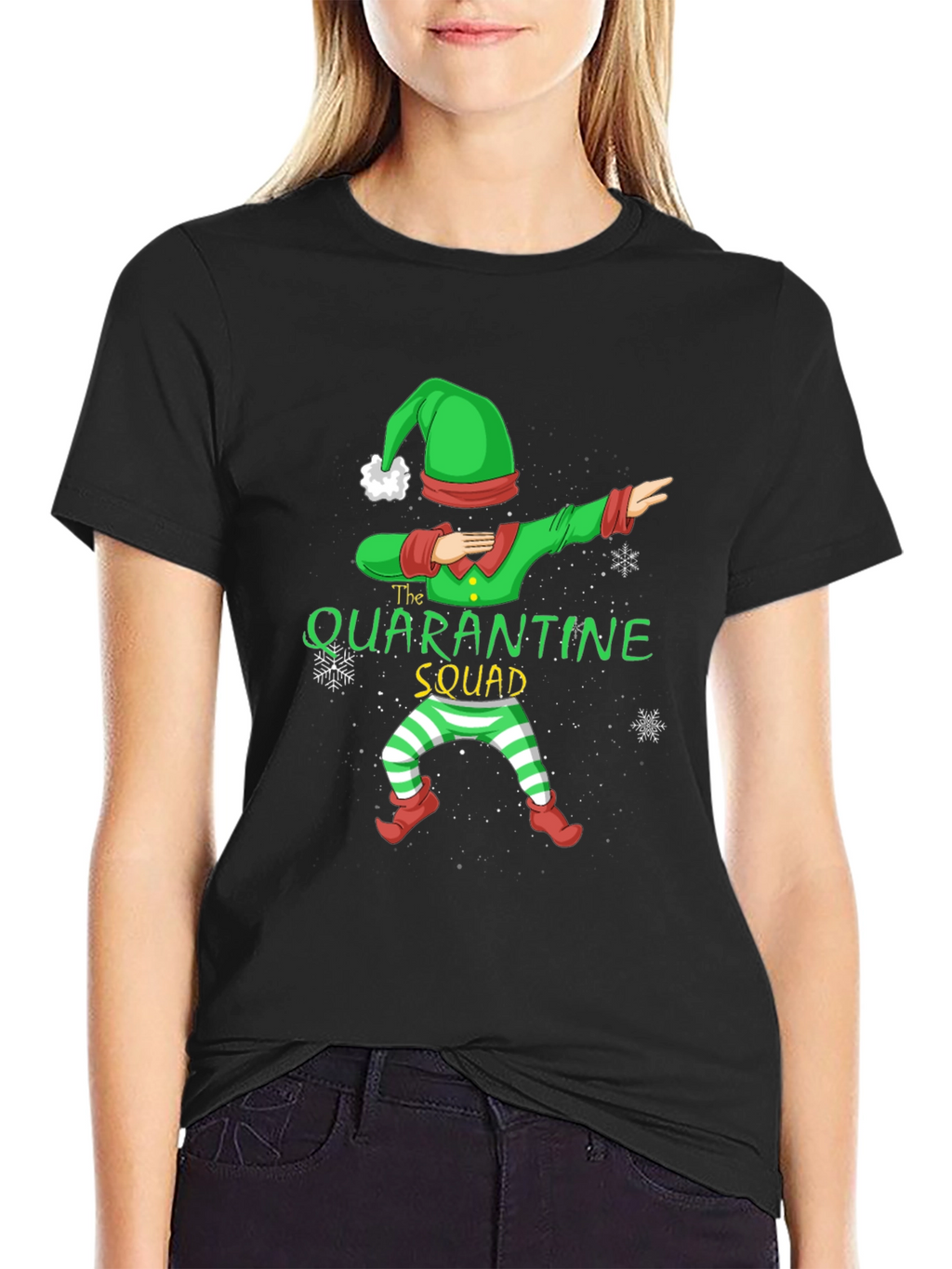 Quarantine Squad Elf Dab T-Shirt