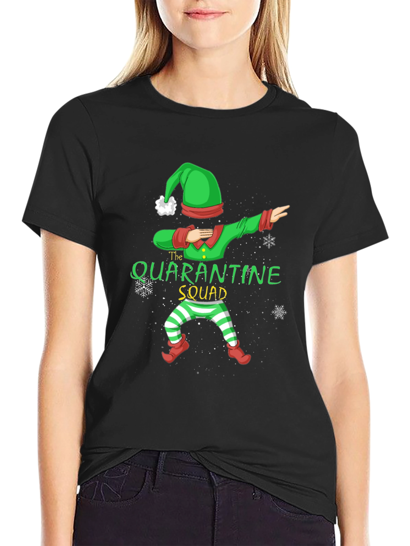 Quarantine Squad Elf Dab T-Shirt