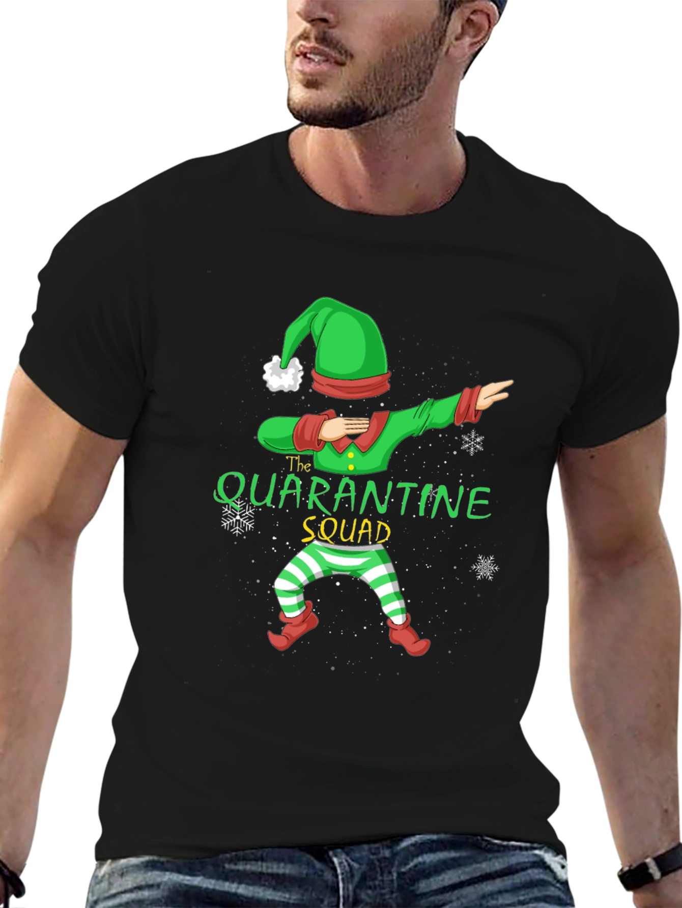 Quarantine Squad Elf Dab T-Shirt