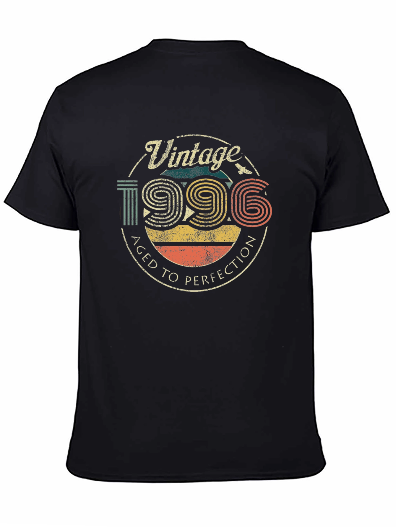 Vintage 1996 Aged To Perfection Black T-Shirt