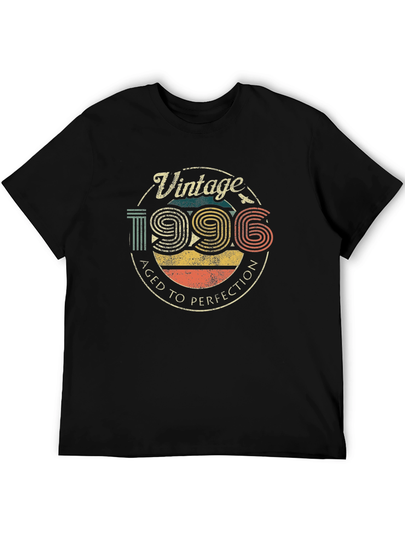 Vintage 1996 Aged To Perfection Black T-Shirt