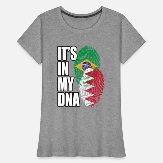 Bahraini And Brazilian Mix Heritage DNA Flag