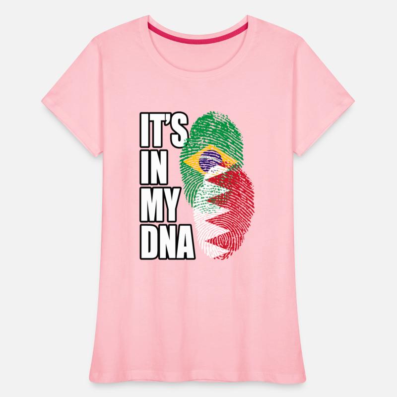 Bahraini And Brazilian Mix Heritage DNA Flag