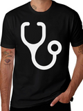 Stethoscope Graphic Tee - Black