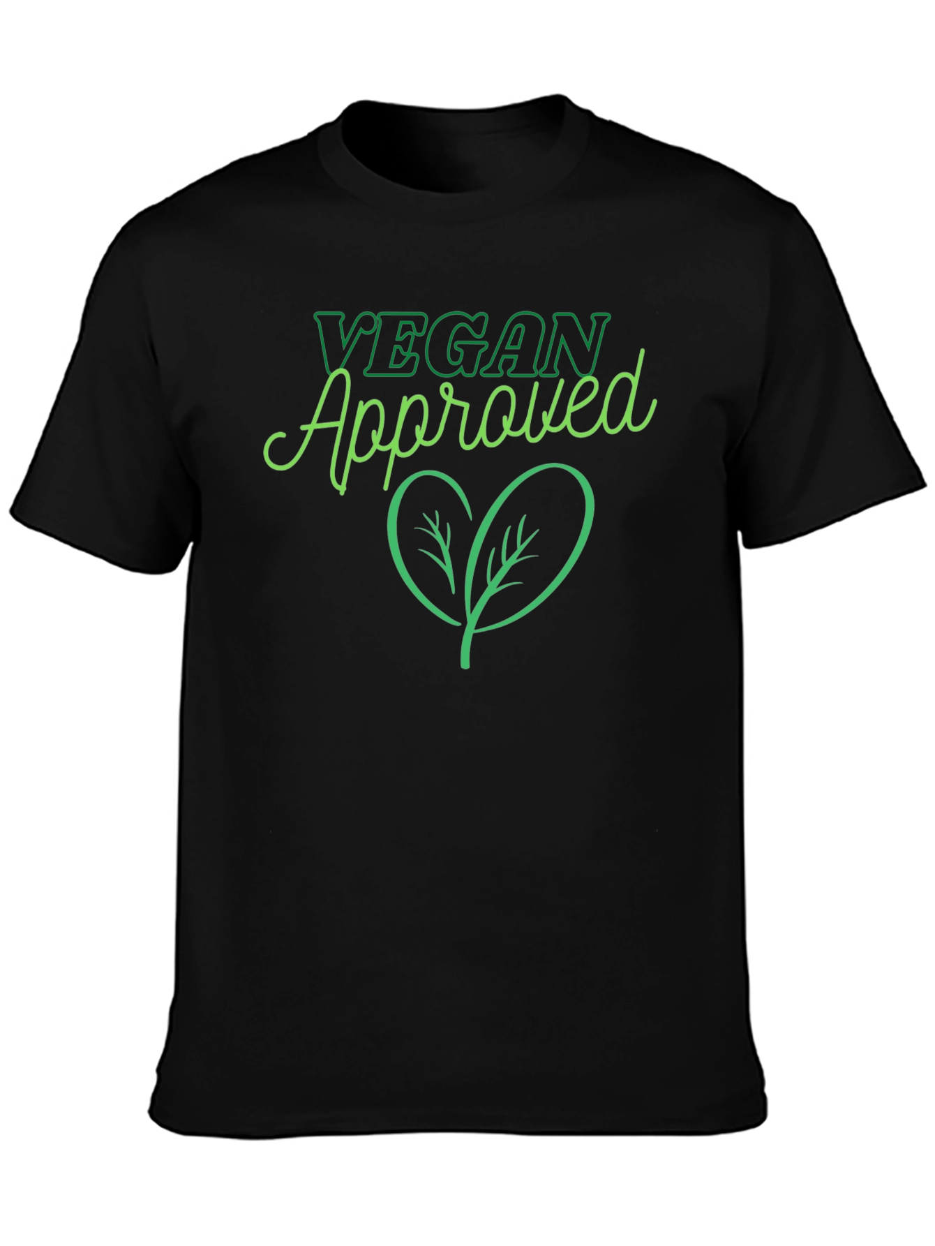 Vegan Approved T-Shirt - Green Logo