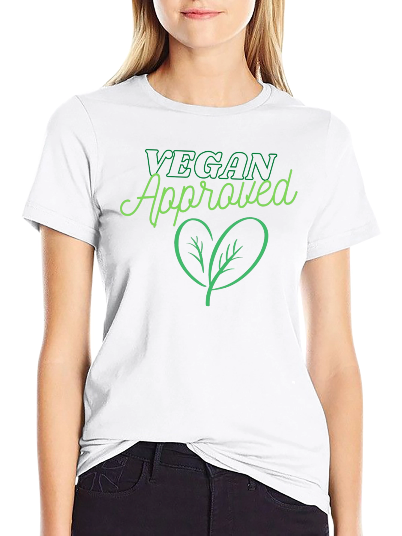 Vegan Approved T-Shirt - Green Logo