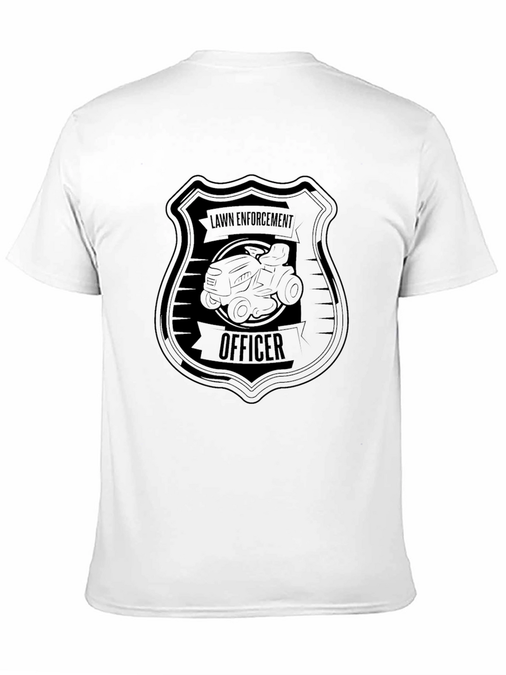 Lawn Enforcement Officer Black Graphic Tee
