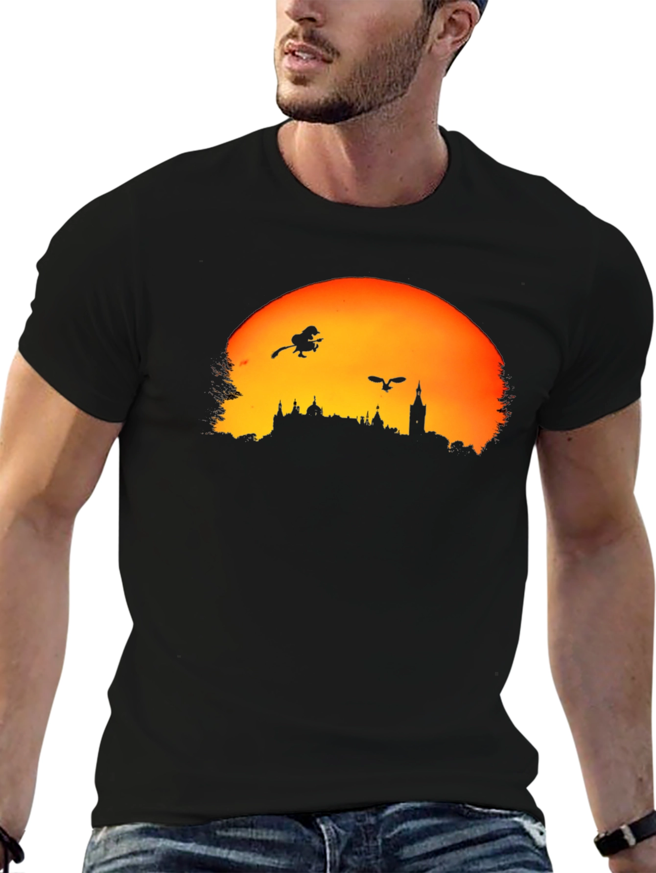 Halloween Town Black T-Shirt