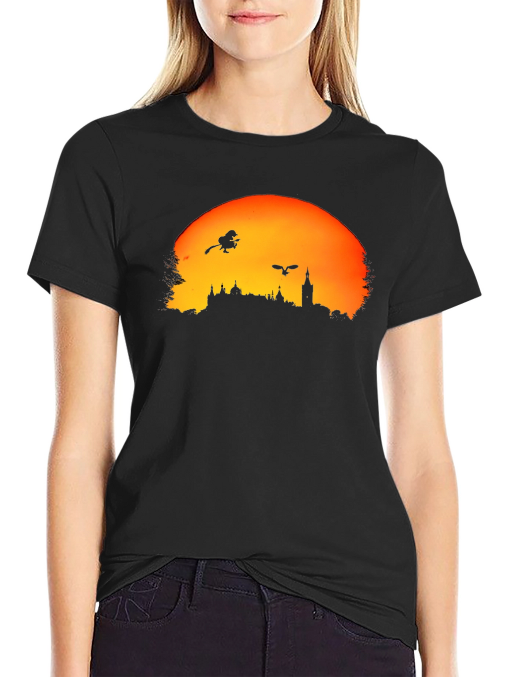 Halloween Town Black T-Shirt