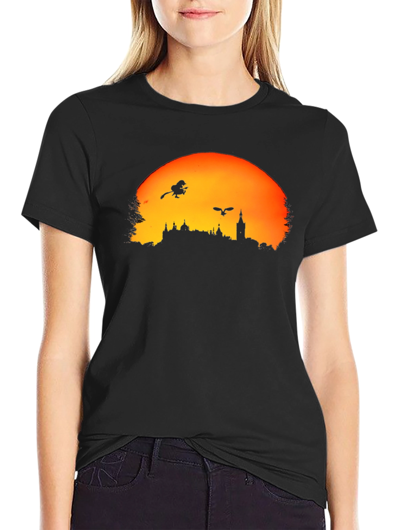 Halloween Town Black T-Shirt