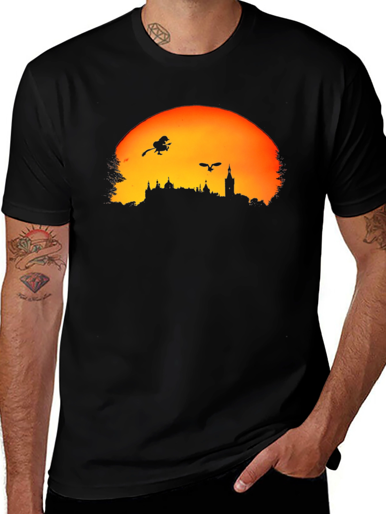 Halloween Town Black T-Shirt