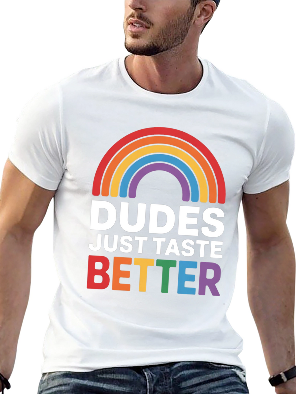 Dudes Taste Better LGBT Pride T-Shirt