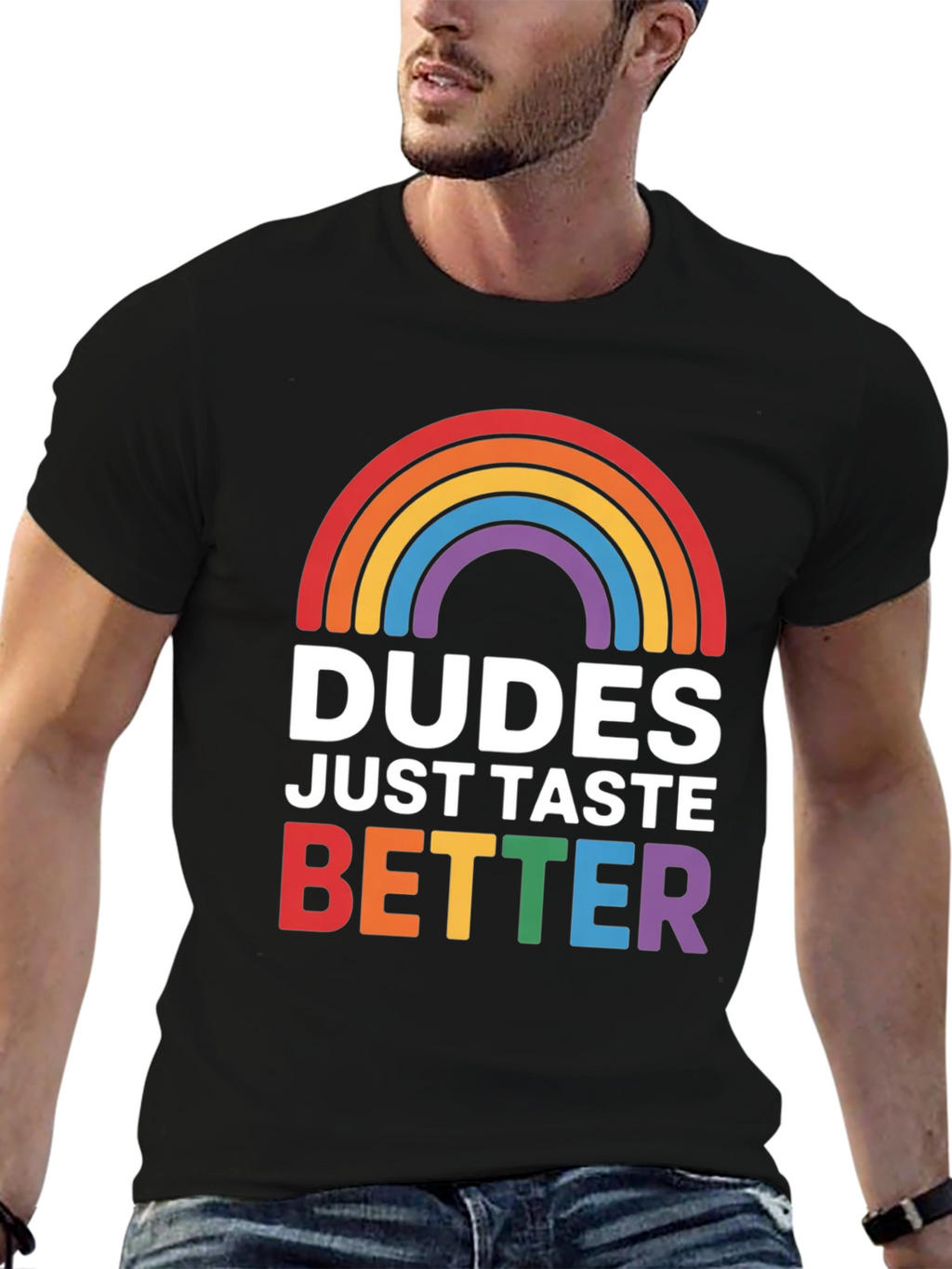 Dudes Taste Better LGBT Pride T-Shirt