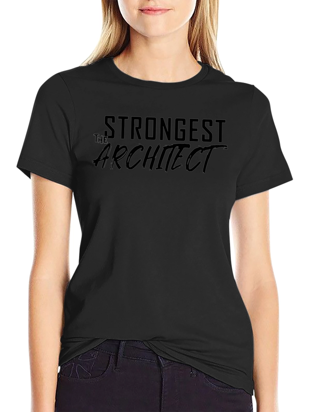 Strongest Architect Graphic Tee - Cool Design