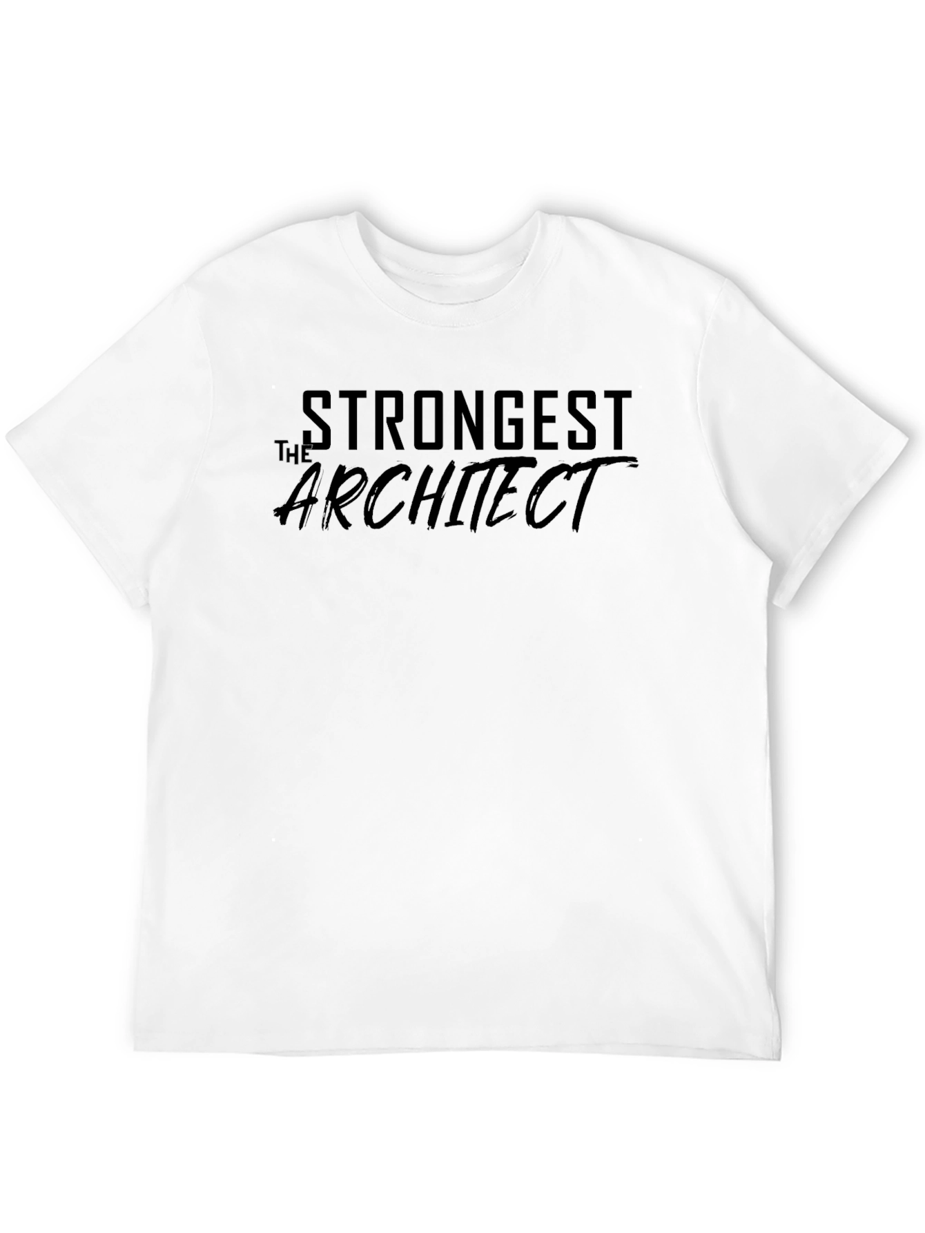 Strongest Architect Graphic Tee - Cool Design